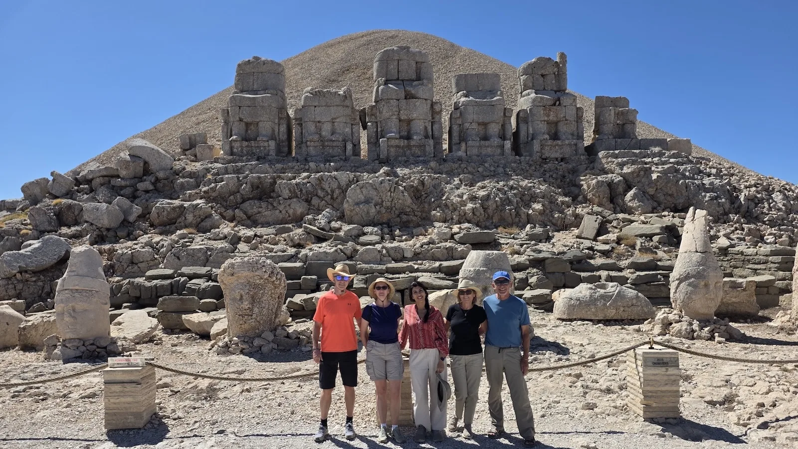 Mount Nemrut statues at sunrise